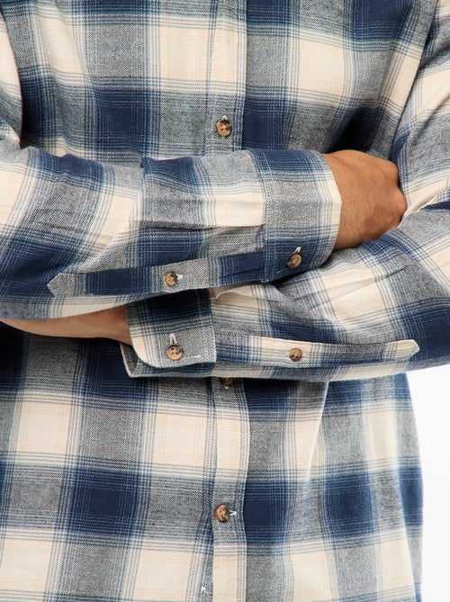 Chemise regular à carreaux - Kiabi