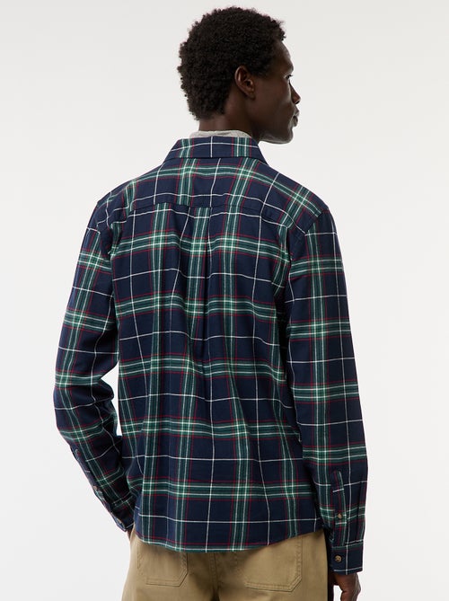 Chemise regular à carreaux - Kiabi