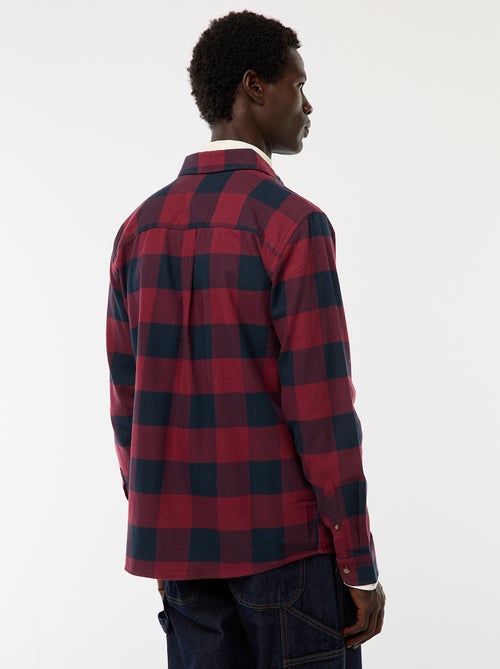 Chemise regular à carreaux - Kiabi