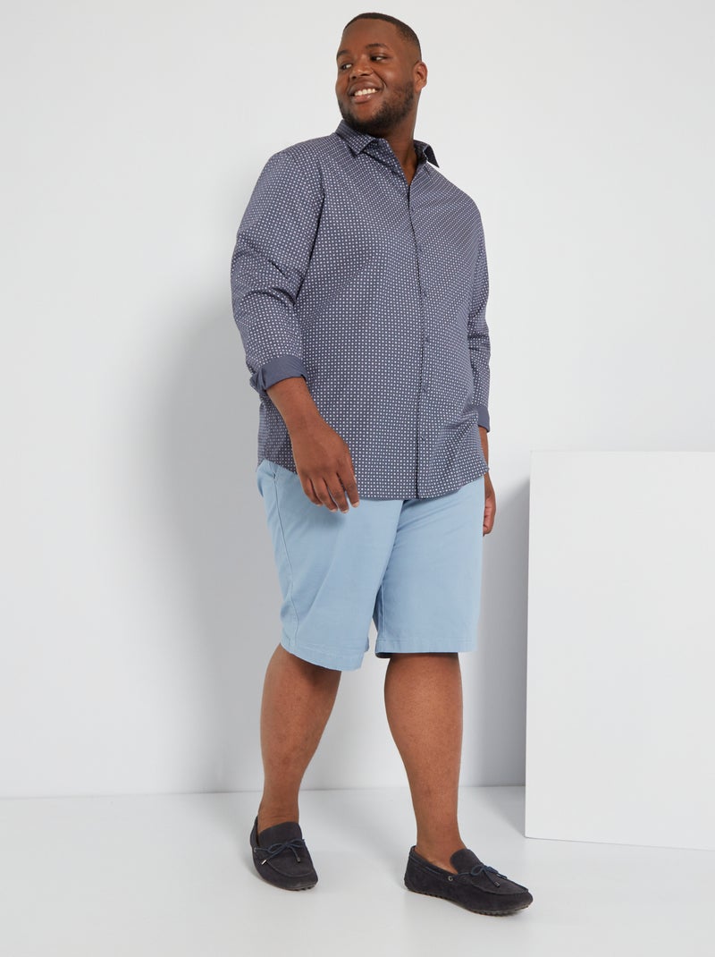 Chemise regular avec motifs fantaisie Gris - Kiabi