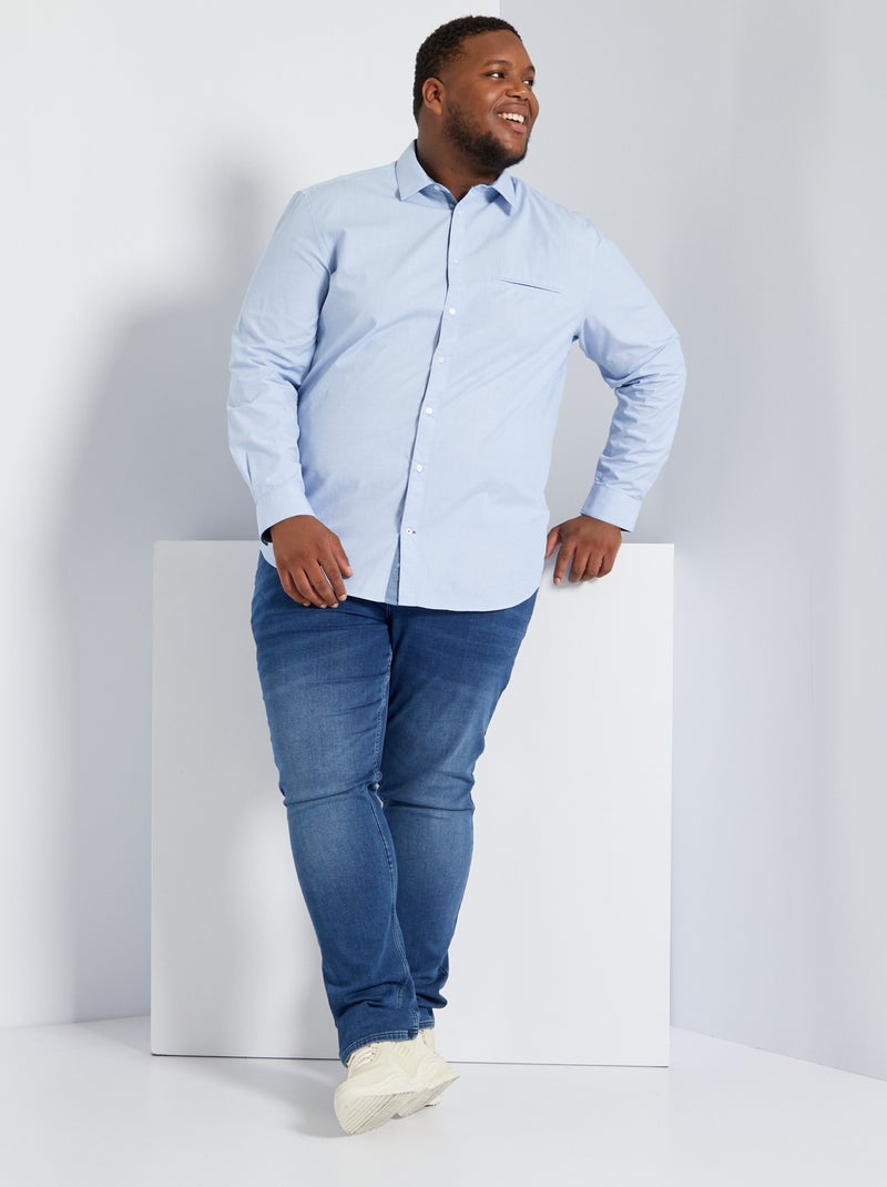 Chemise regular bleu - Kiabi