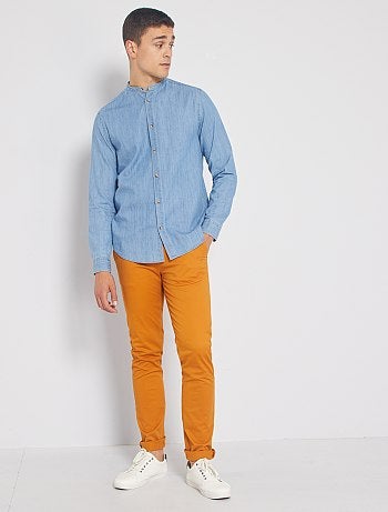 Chemise regular col mao
