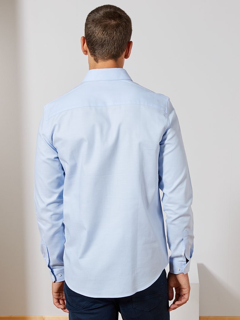 Chemise ExOfficio Homme, Bleu, Manches Longues, Col Boutonné, Taille L, Très Bon état