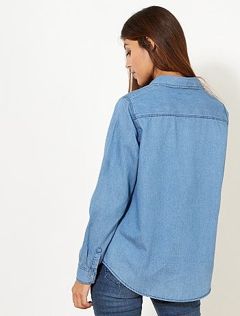 Chemise regular en denim - Kiabi