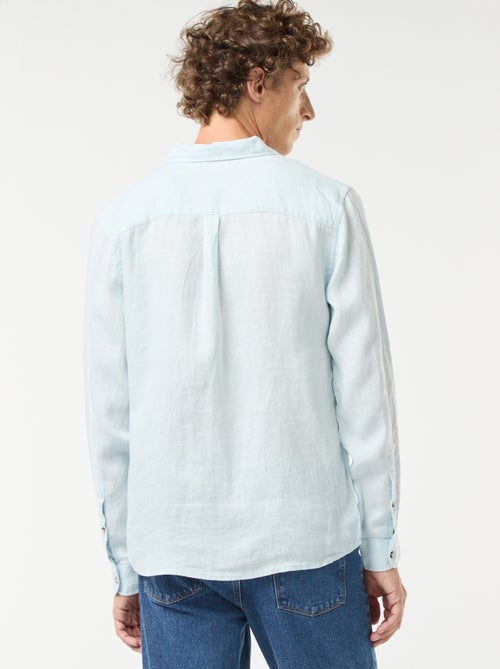 Chemise regular en lin - Kiabi