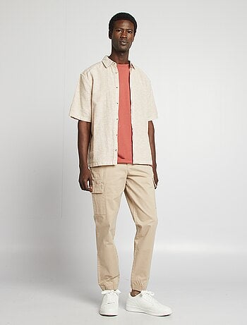 Chemise regular en lin mélangé