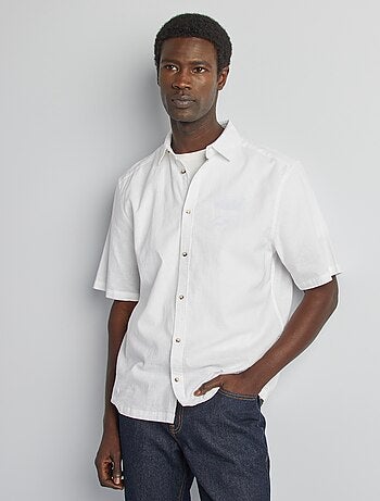 Chemise regular en lin mélangé