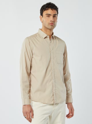 Chemise regular en popeline