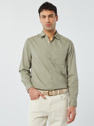 Chemise regular en popeline