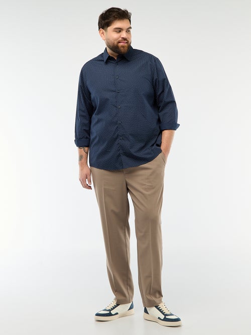 Chemise regular fit / coupe droite à motif - Kiabi