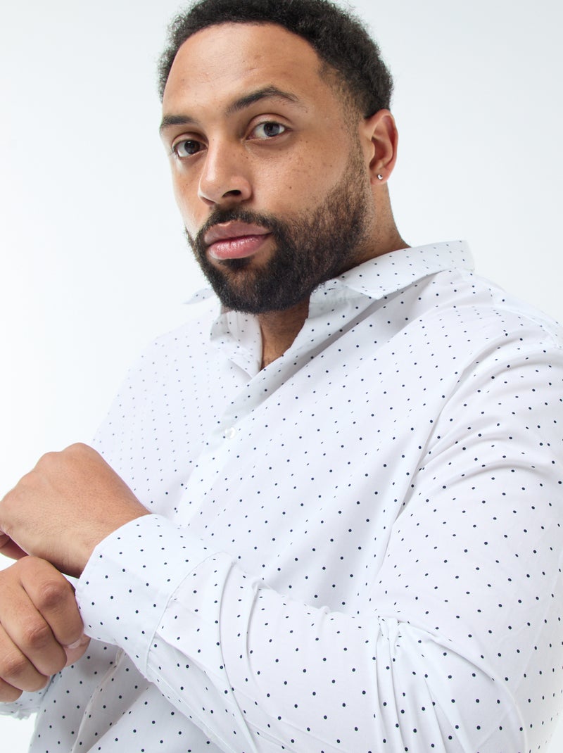 Chemise regular fit imprimée Blanc - Kiabi