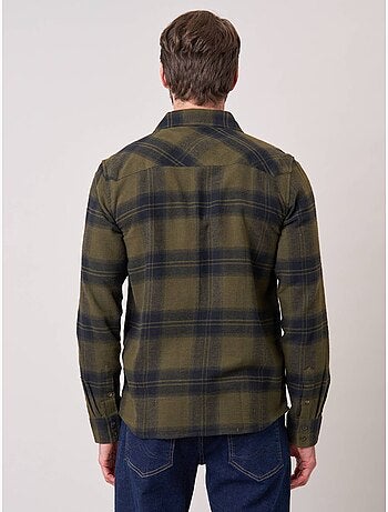 Chemise regular homme à carreaux en 100% coton 'Deeluxe'