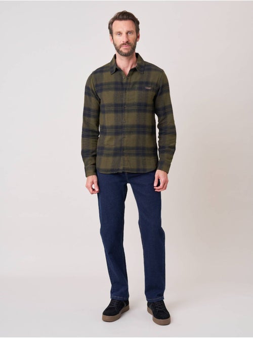 Chemise regular homme à carreaux en 100% coton 'Deeluxe' - Kiabi