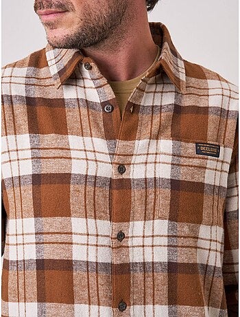 Chemise regular homme à carreaux en 100% coton 'Deeluxe'