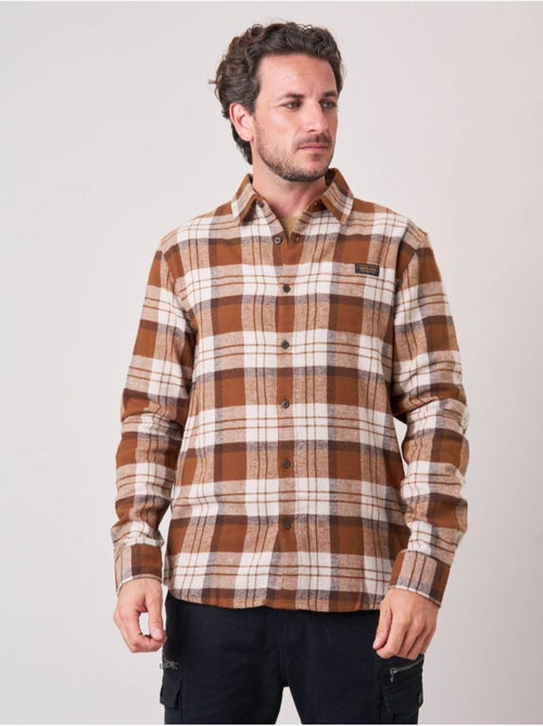 Chemise regular homme à carreaux en 100% coton 'Deeluxe' - Kiabi