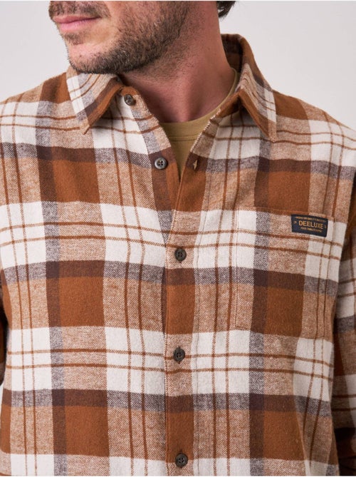 Chemise regular homme à carreaux en 100% coton 'Deeluxe' - Kiabi