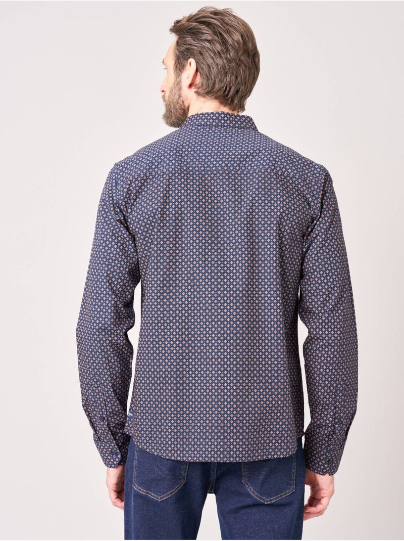 Chemise régular homme en 100% coton 'Deeluxe' Bleu marine - Kiabi