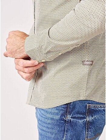 Chemise regular homme en coton imprimée 'Deeluxe'