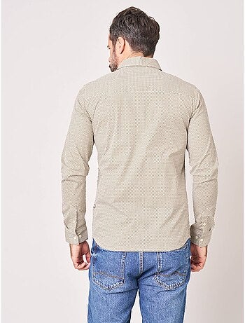 Chemise regular homme en coton imprimée 'Deeluxe'