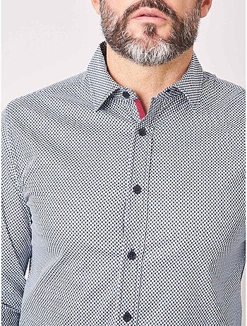 Chemise regular homme en coton imprimée 'Deeluxe'