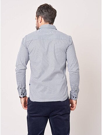 Chemise regular homme en coton imprimée 'Deeluxe'