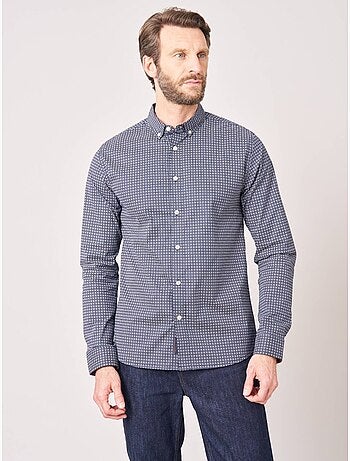 Chemise regular homme motif géométrique 'Deeluxe'