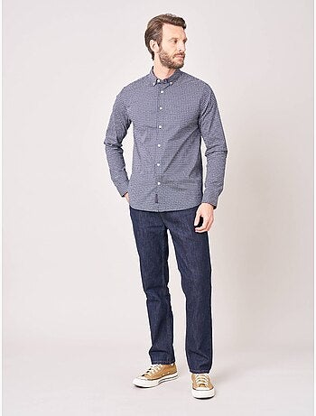 Chemise regular homme motif géométrique 'Deeluxe'