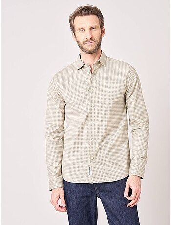 Chemise regular homme motif géométrique 'Deeluxe'