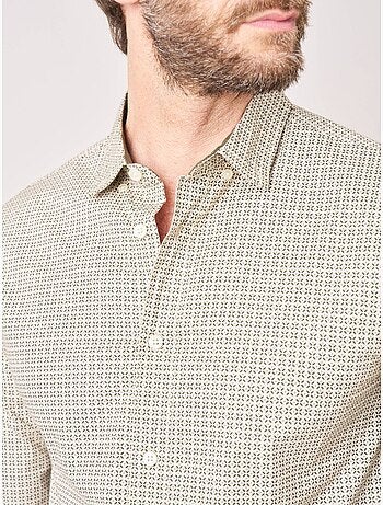 Chemise regular homme motif géométrique 'Deeluxe'