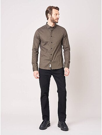 Chemise regular homme motif géométrique 'Deeluxe'