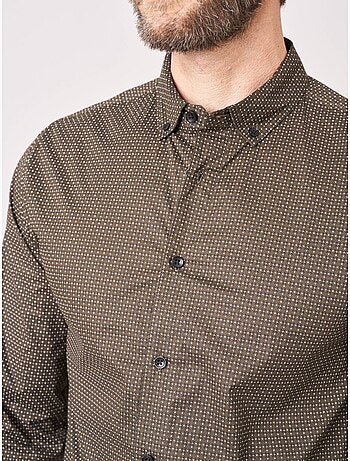 Chemise regular homme motif géométrique 'Deeluxe'