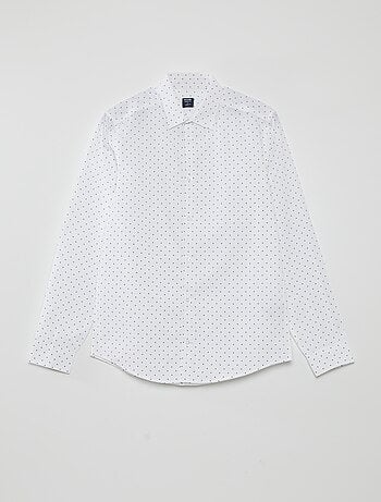 Chemise regular imprimé pois