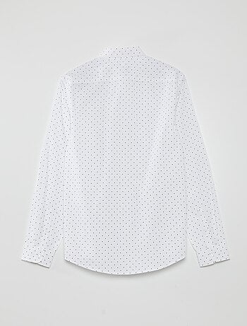 Chemise regular imprimé pois