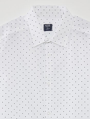 Chemise regular imprimé pois