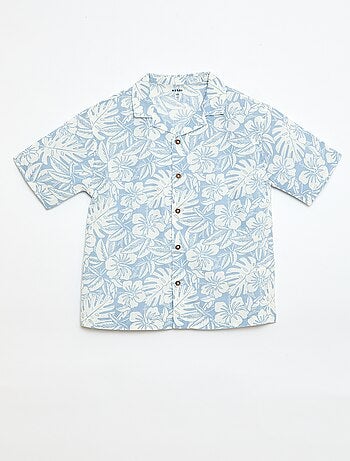 Chemise regular manches courtes en coton