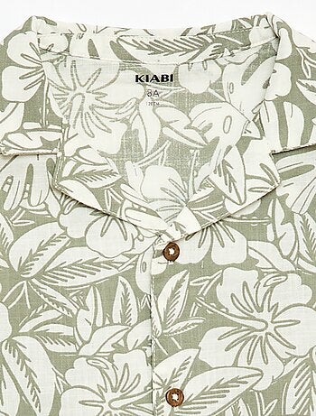 Chemise regular manches courtes en coton