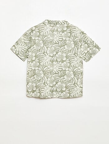 Chemise regular manches courtes en coton