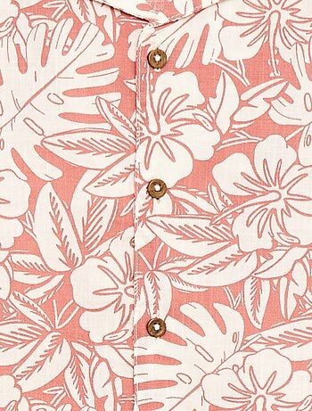 Chemise regular manches courtes en coton