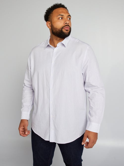 Chemise regular rayée - Kiabi