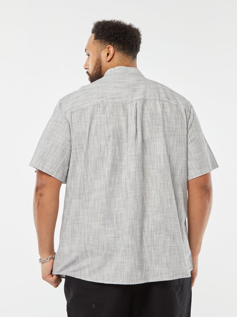 Chemise regular rayée BLEU - Kiabi