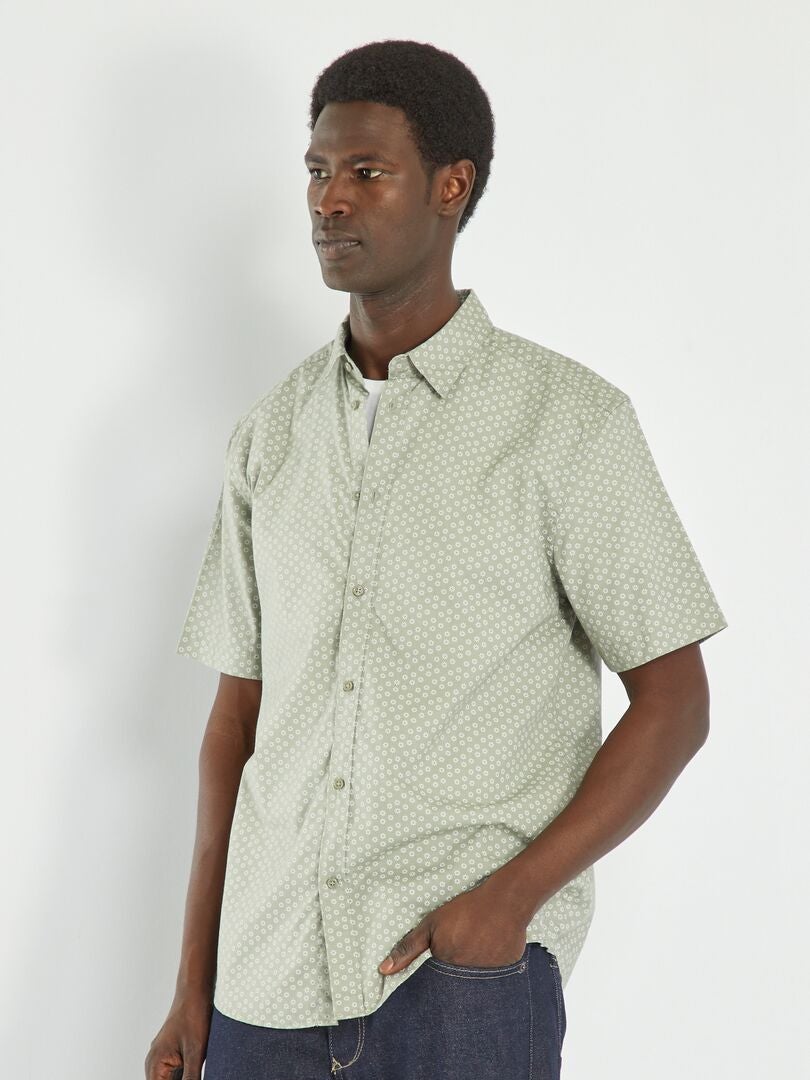 Chemise regular Vert - Kiabi