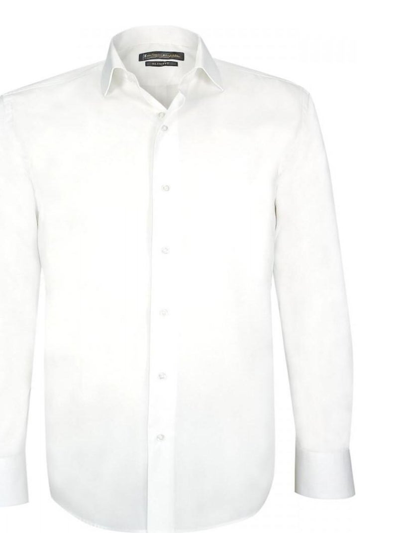 Chemise repassage facile LORENZO Blanc - Kiabi