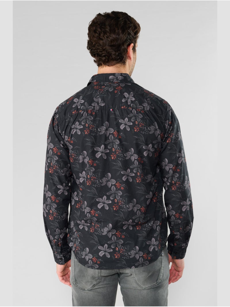 Chemise rikel 'le temps des cerises' Noir - Kiabi