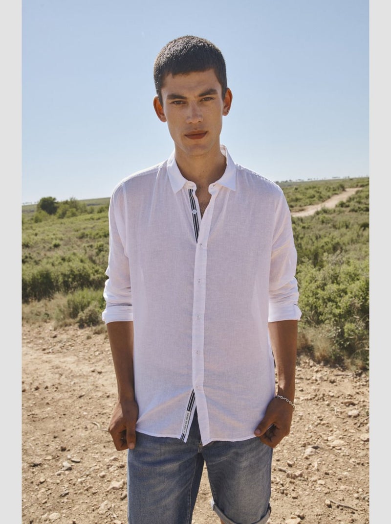 Chemise RODES 'Le Temps Des Cerises' Blanc - Kiabi
