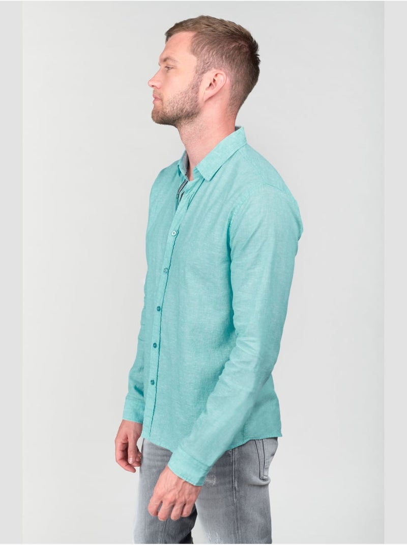 Chemise rodes 'le temps des cerises' Bleu - Kiabi