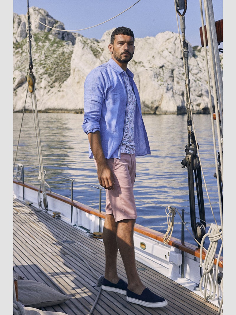 Chemise RODES 'Le Temps Des Cerises' Bleu - Kiabi