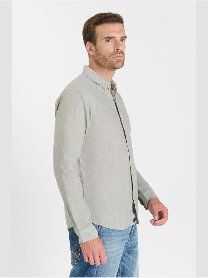 Chemise RODES 'Le Temps Des Cerises' Kaki - Kiabi
