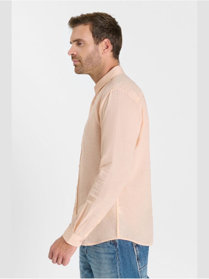 Chemise RODES 'Le Temps Des Cerises' Orange - Kiabi