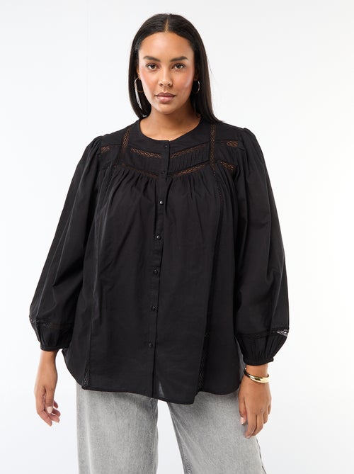 Chemise romantique en coton - Kiabi