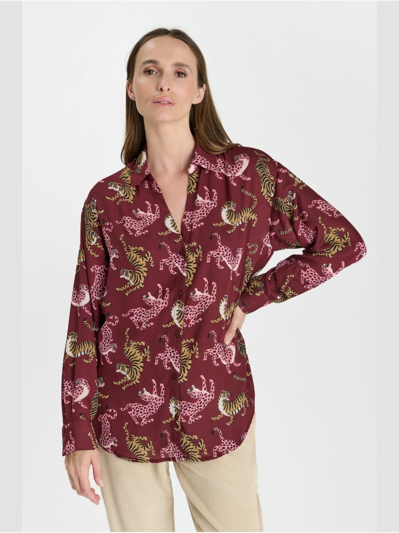 Chemise RORY 'Le Temps Des Cerises' Rouge - Kiabi